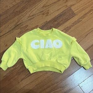 Target Yellow 'CIAO' Kids Sweatshirt